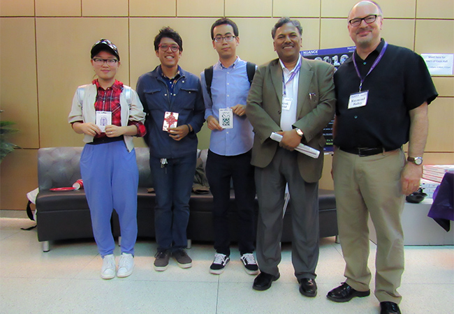 From left to right: Songting Cai, Christian Contreras, Hao Zhang, Vinayak Dravid, and Raymond Bailey