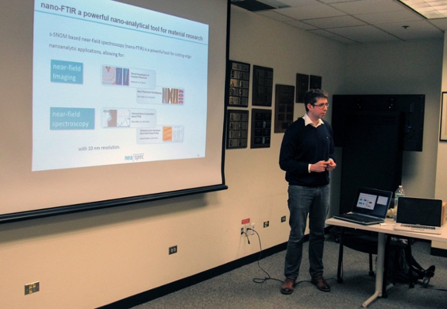 Tobias presenting
