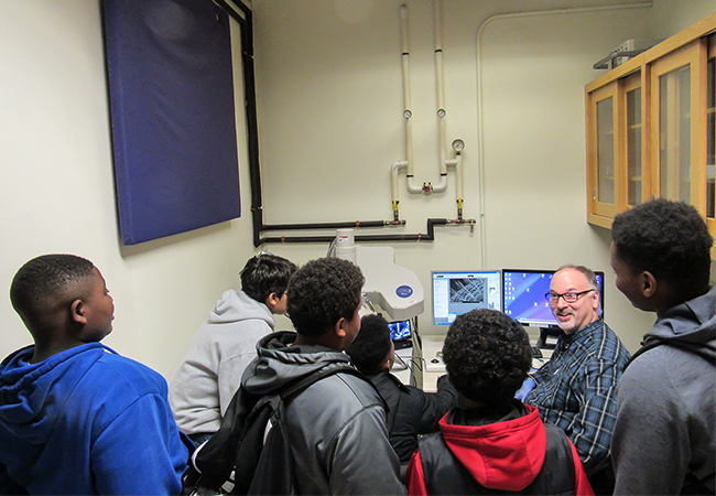viewing a TEM