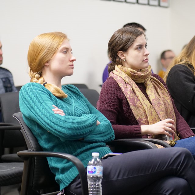 Attendees at the Tech Talk