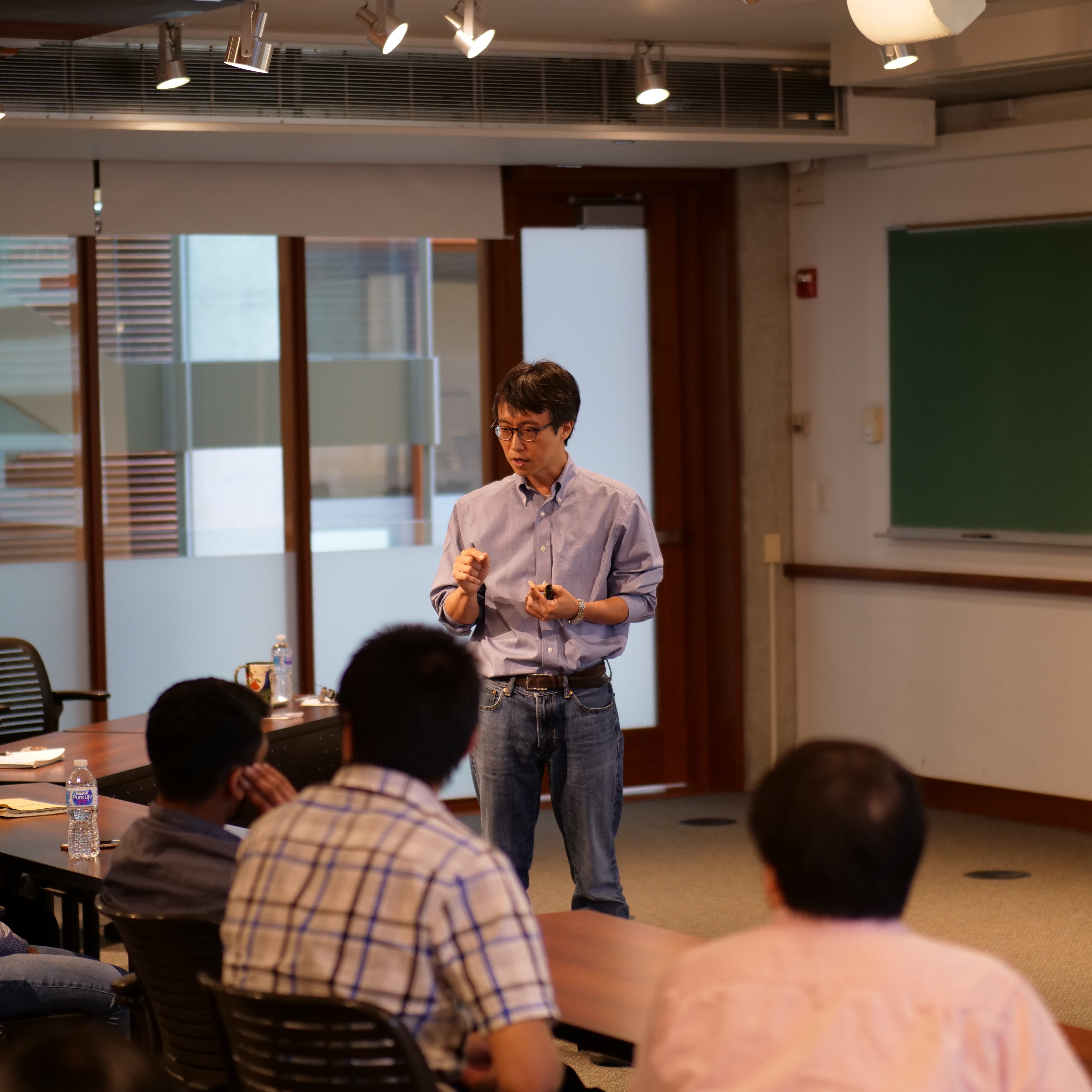 Professor Park taking a question from the audience