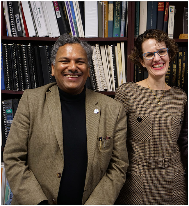 Prof. Dravid with ED Annalise Riles