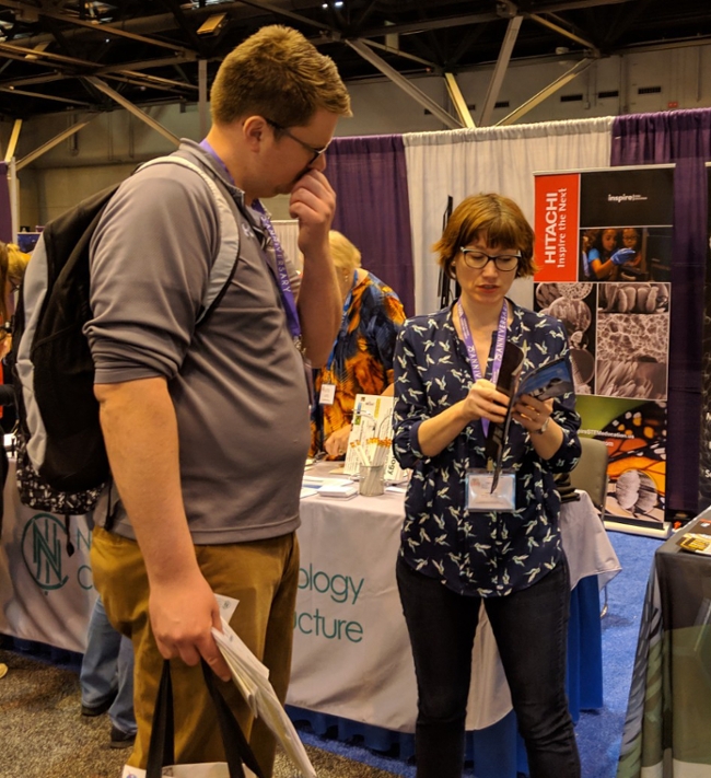 Educator stopping by NNCI booth