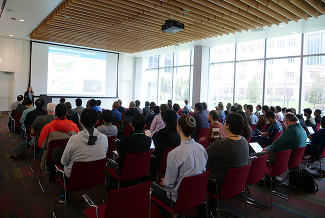 Audience attending Danna Freedman's talk