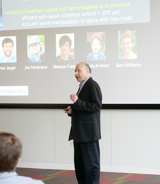 David Awschalom presenting