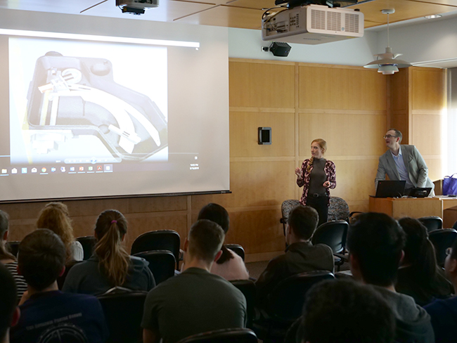 Ben Myers and Tirzah Abbott present their tech talk