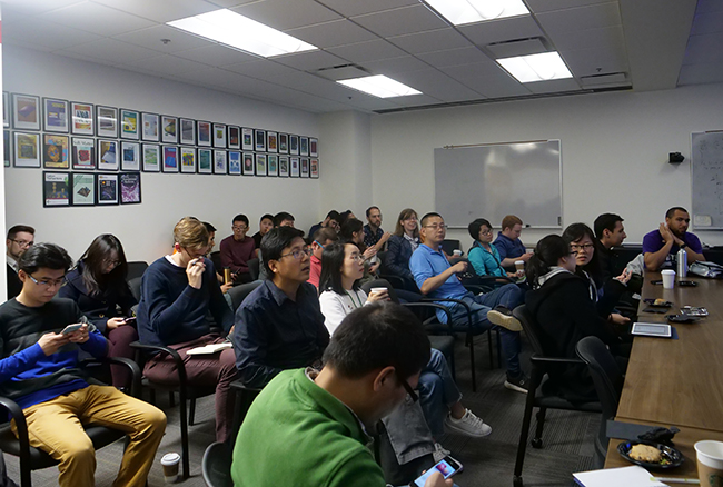 image of the audience attending the Tech Talk