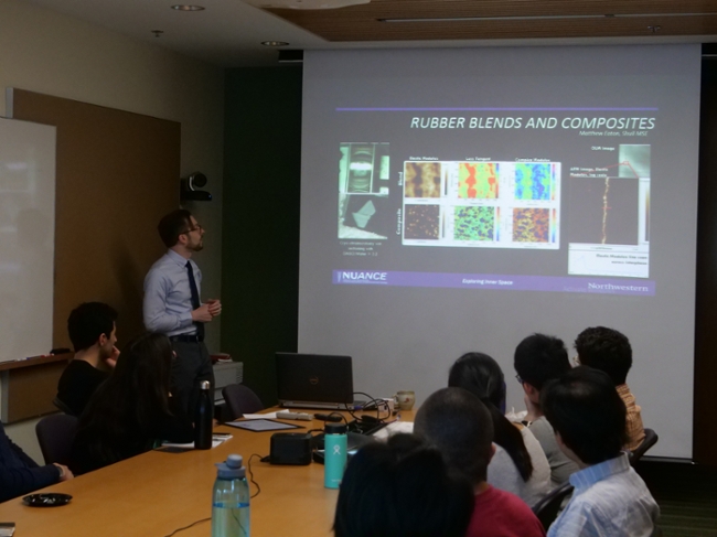 Eric Roth presenting their Tech Talk