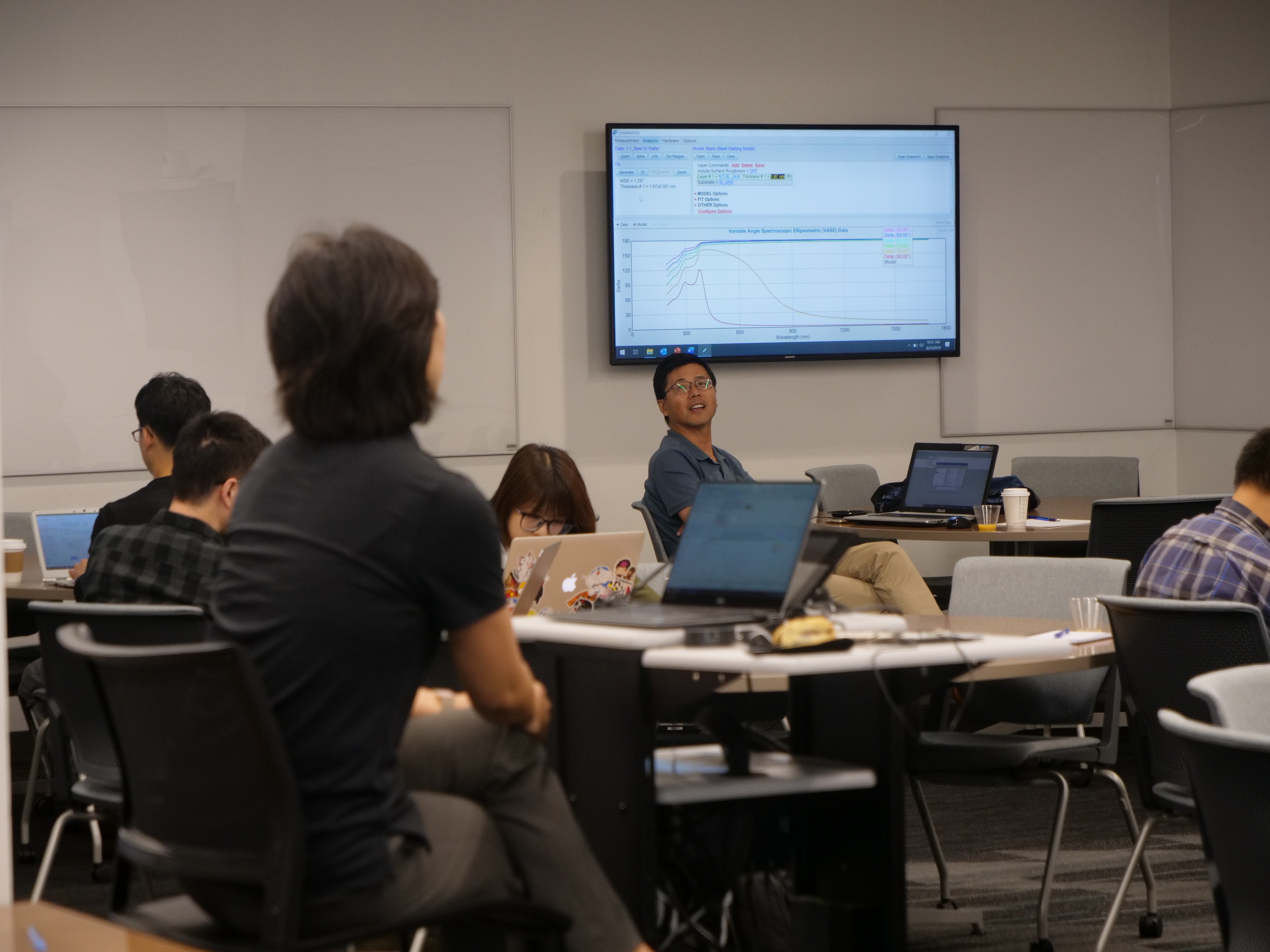 participants of the workshop with Dr. Xinqi Chen in the background