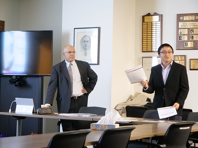 Mr Monteverde and Dr. Xiaobing Hu