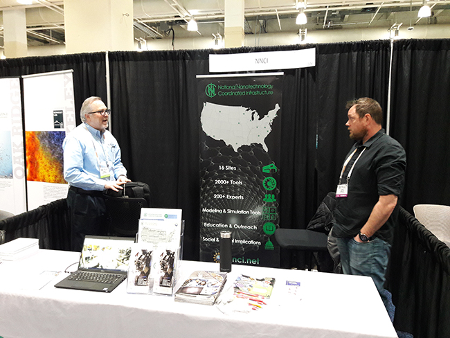 John Ciraldo in the NNCI booth