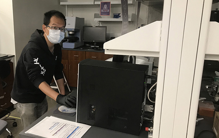 User in the Lab