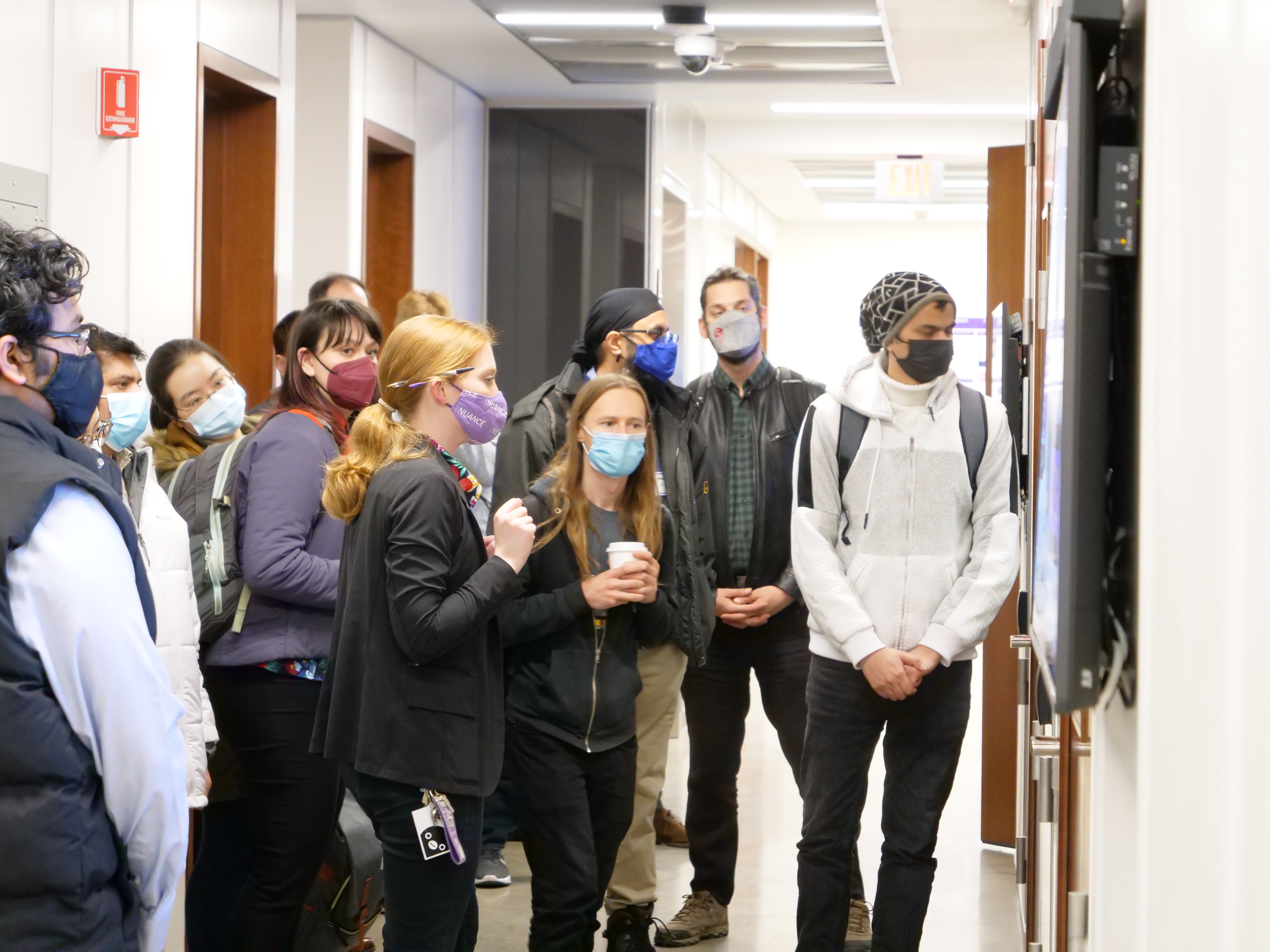 Attendees taking a tour of NUANCE Facilities after the conclusion of the conference