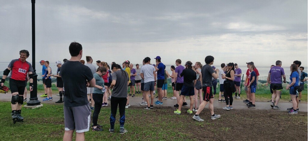 Heading to the starting line!