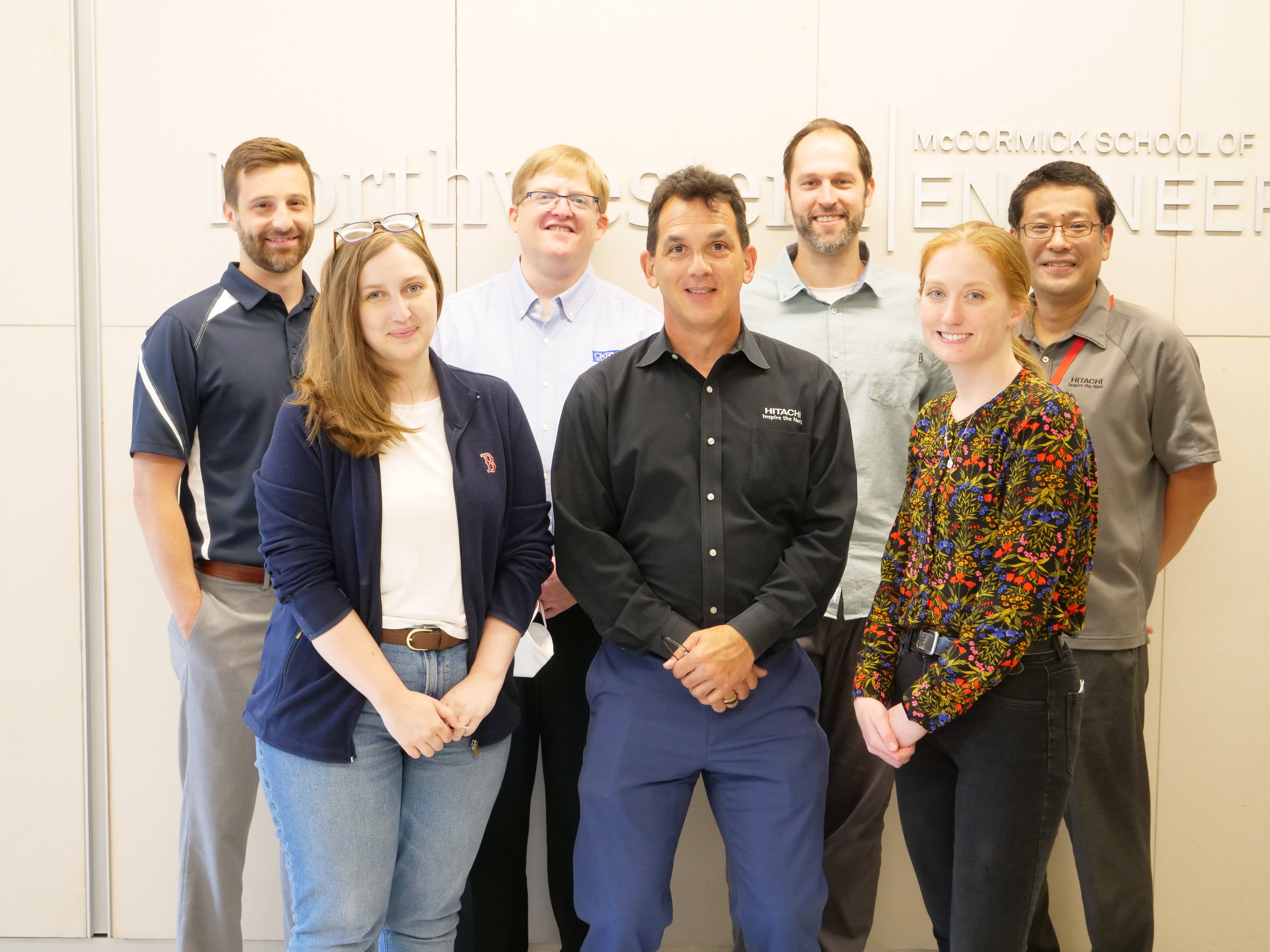 Group picture of Hitachi and Oxford reps with NUANCE EPIC Team, Elizabeth King, Paul Smeets and Tirzah Abbott