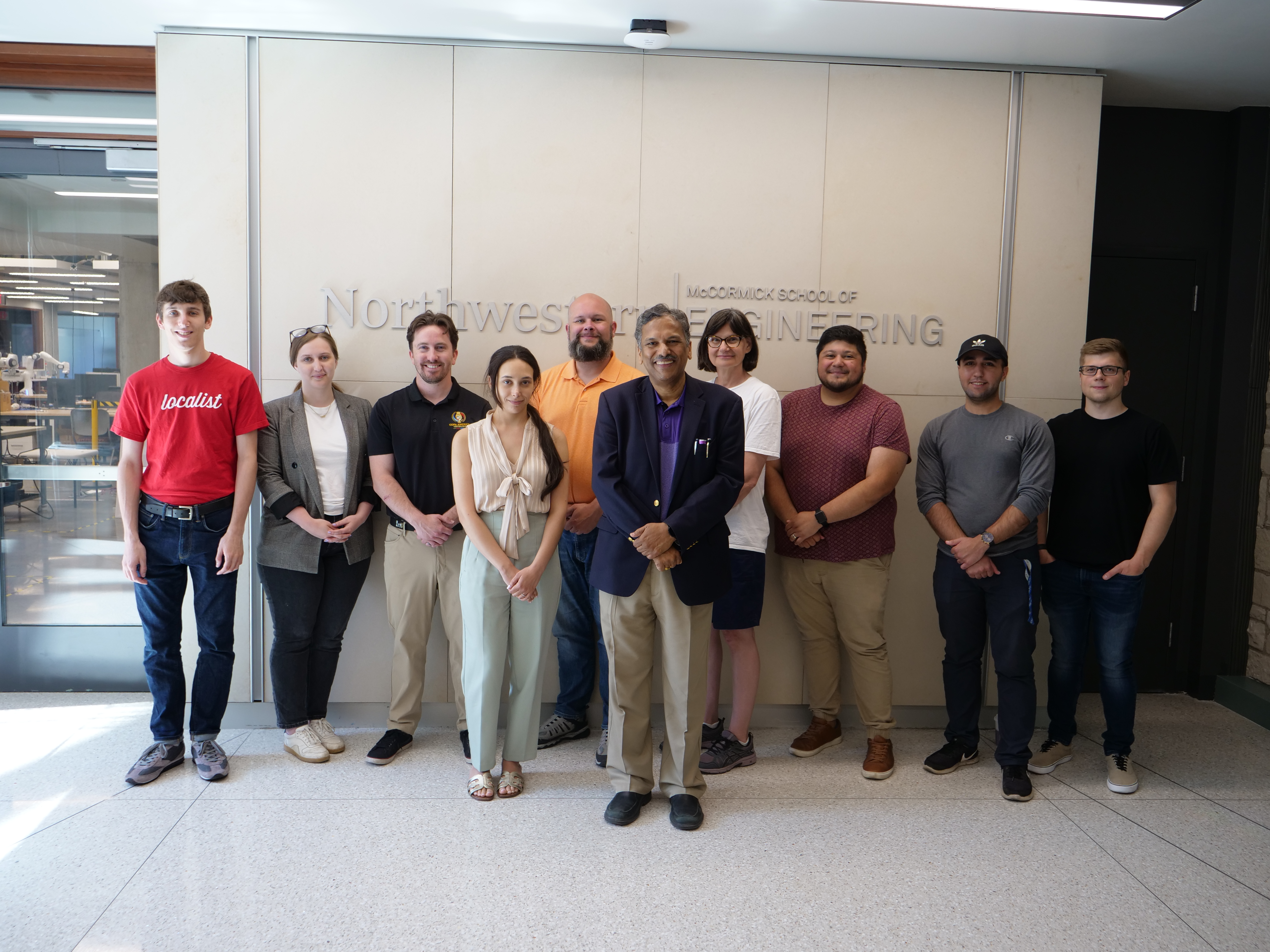 RET participants with their mentors and NUANCE/SHyNE Director Professor Dravid