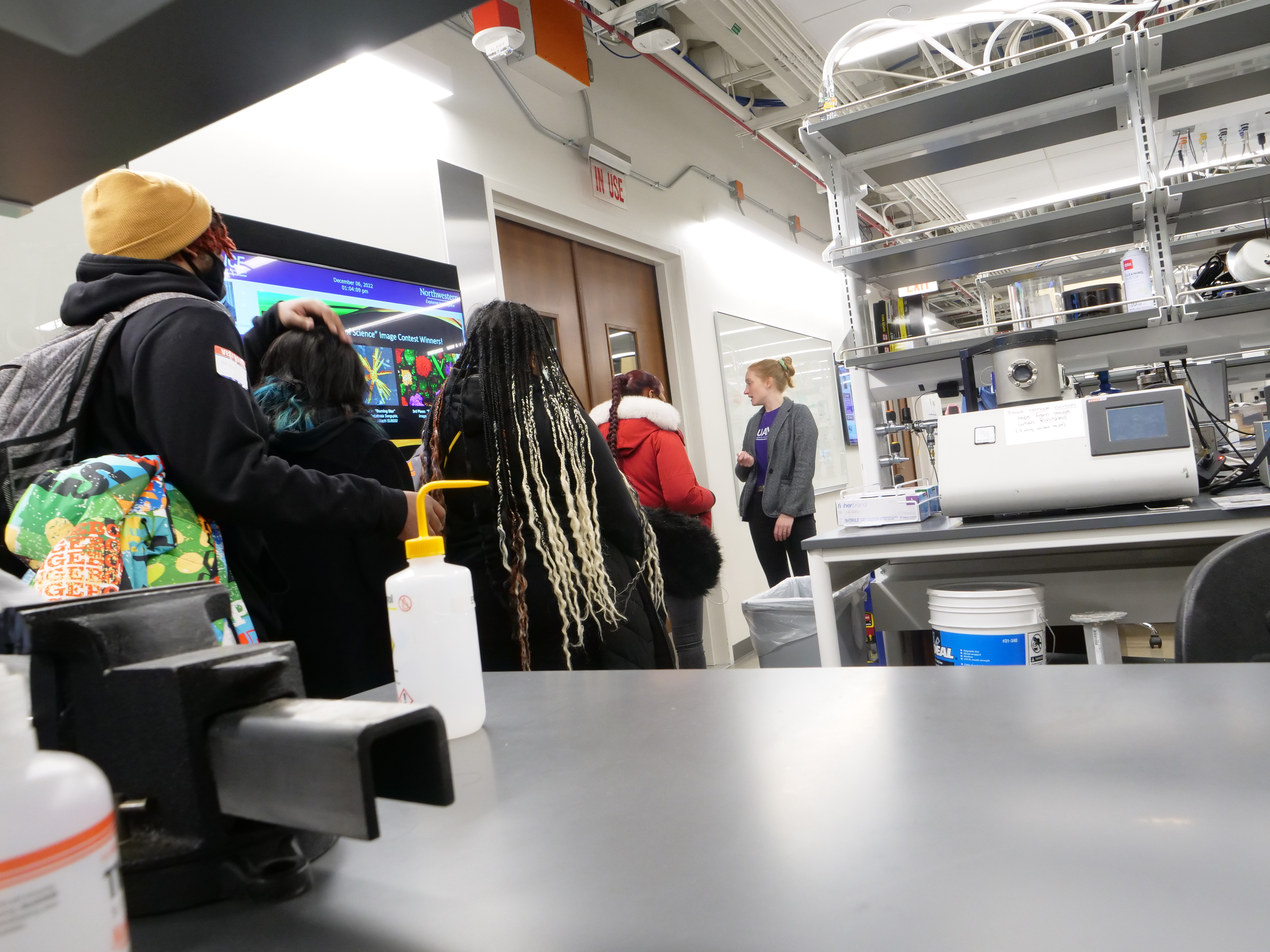 Students in the lab