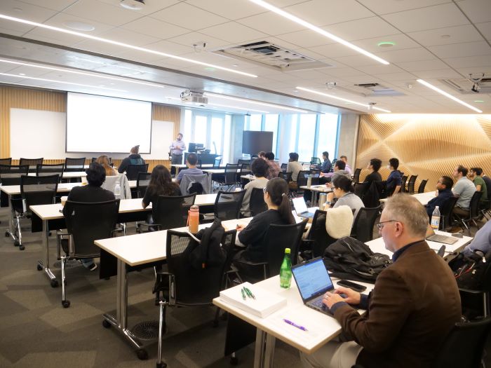 Classroom with the workshop attendees