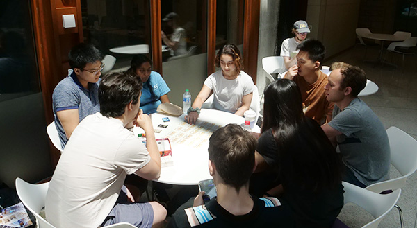 REU's and their mentors get to know each other