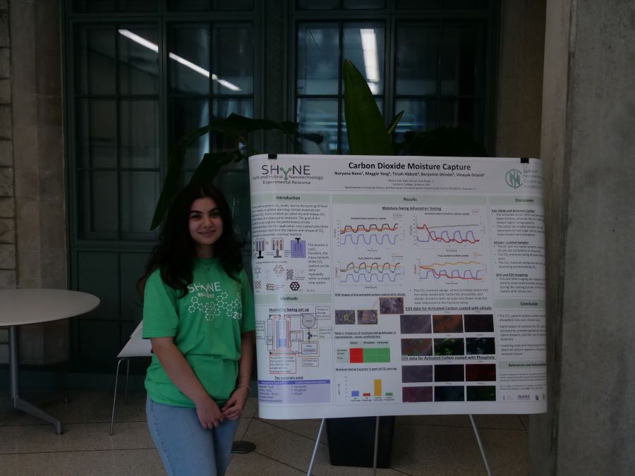 Noryano Nano with her poster