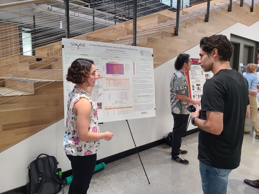 Avni with her poster