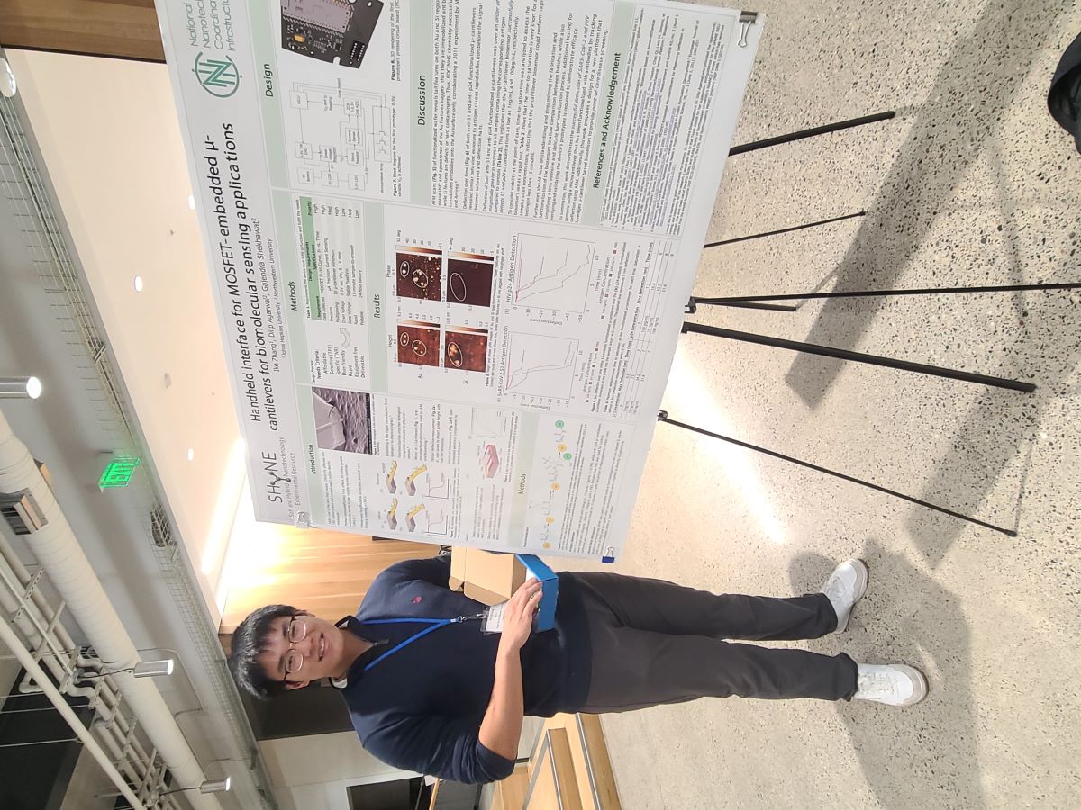 Ike with his poster