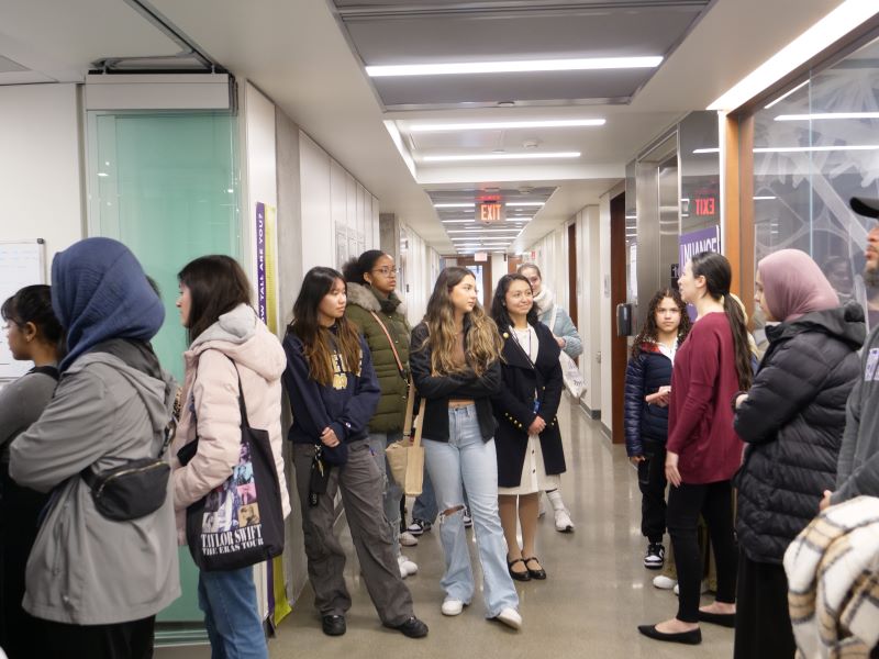 NU academy students tour NUANCE