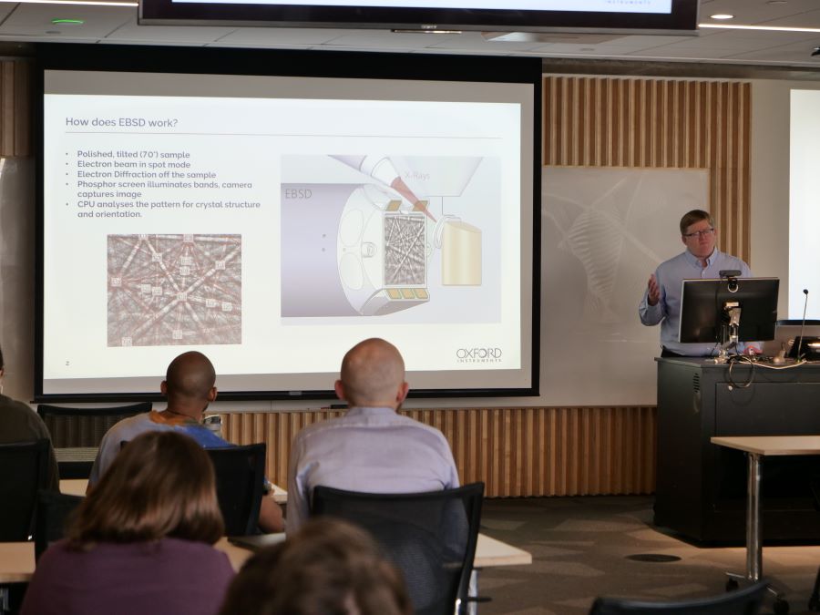 Mike Hjelmstad presenting