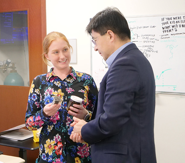Tirzah Abbott and President Chiang