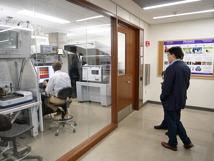 Touring the facilties